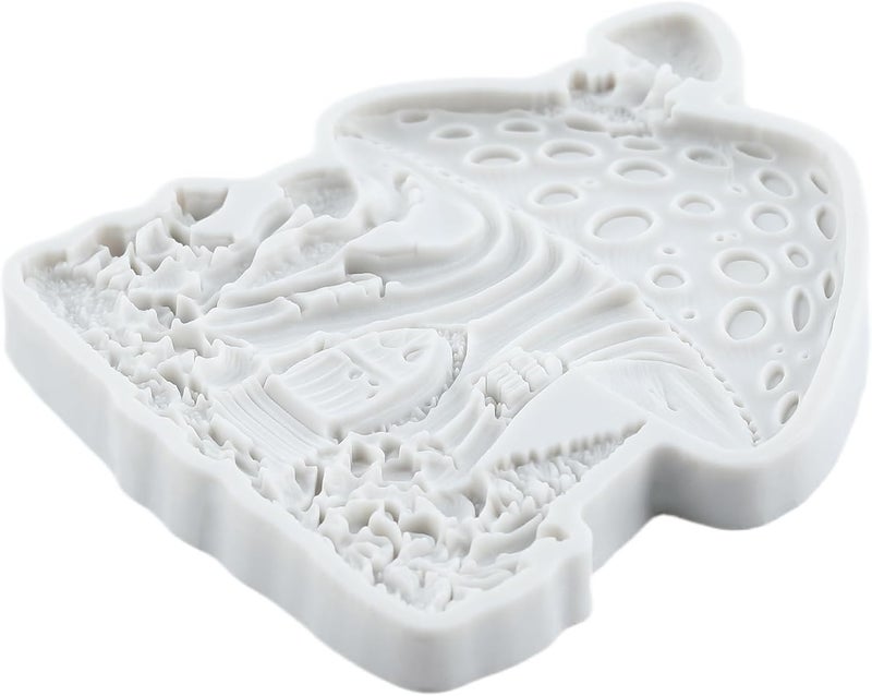 TAOXIBEI Fairy Mushroom House Silicone Mold Mushroom House Polymer Clay Molds for DIY Crafts Epoxy Resin Casting Air Dry Polymer Clay Plaster Jewelry Making - Image 4
